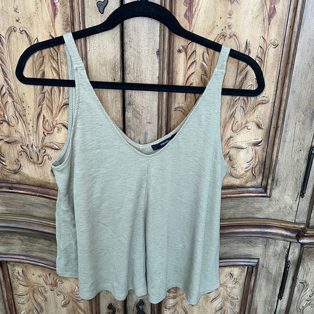 Forever 21 Ribbed Swing Tank
